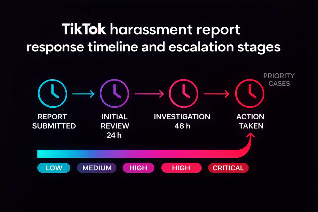 TikTok account ban service workflow showing how each violation type maps to the right TikTok takedown form.